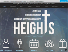 Tablet Screenshot of heightschurch.org